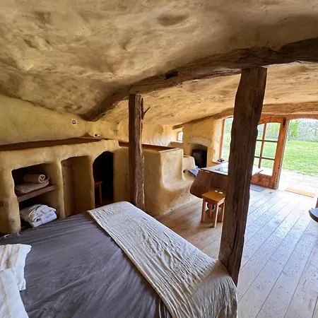 Maison Terre Les De Fallot - Sauna Bain-froid Piscine Naturelle Domek alpejski *
