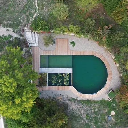 Maison Terre Les De Fallot - Sauna Bain-froid Piscine Naturelle L'isle-Bouzon