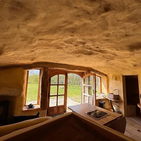 Maison Terre Les De Fallot - Sauna Bain-froid Piscine Naturelle Chalet L'isle-Bouzon