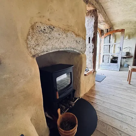 Maison Terre Les De Fallot - Sauna Bain-froid Piscine Naturelle Chalet