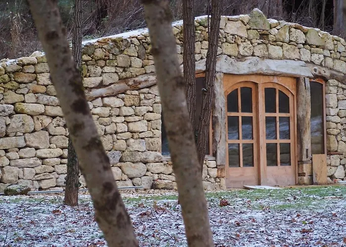 Maison Terre Les De Fallot - Sauna Bain-froid Piscine Naturelle 木屋 *