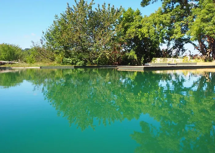 木屋 Maison Terre Les De Fallot - Sauna Bain-froid Piscine Naturelle L'isle-Bouzon