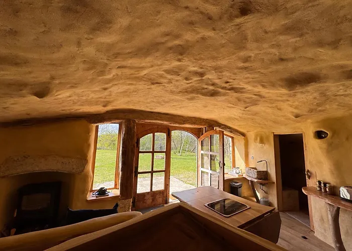 Maison Terre Les De Fallot - Sauna Bain-froid Piscine Naturelle Chalet L'isle-Bouzon
